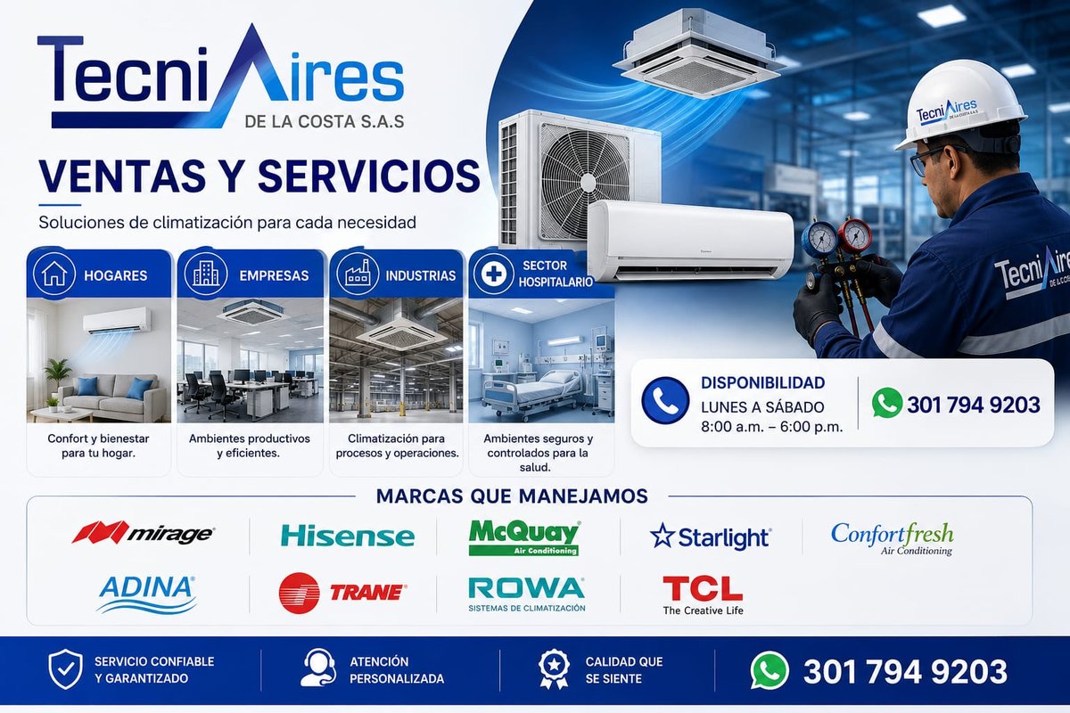 Marcas de aires acondicionados TecniAires